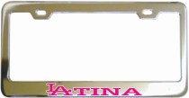 Latina Frame 1 Chrome License Frame