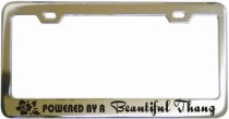 Powered By Beautiful Thang Frame 2 Chrome License Frame