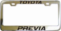 Toyota Previa Chrome License Frame