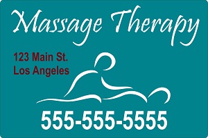Massage Therapy Magnetic Sign