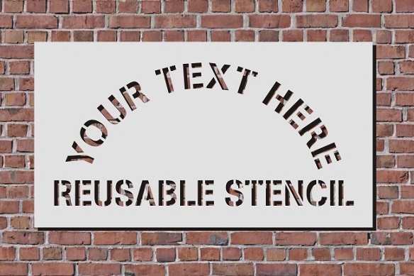 Custom Text Reusable Stencil