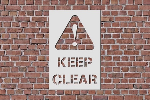 Keep Clear Reusable Stencil