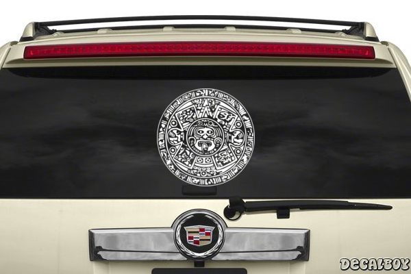 thumbnail image 2 of Aztec Tribal Calendar Mayan Mexico Biker Car Bumper Sticker – Multicolored Vinyl 2 of 4