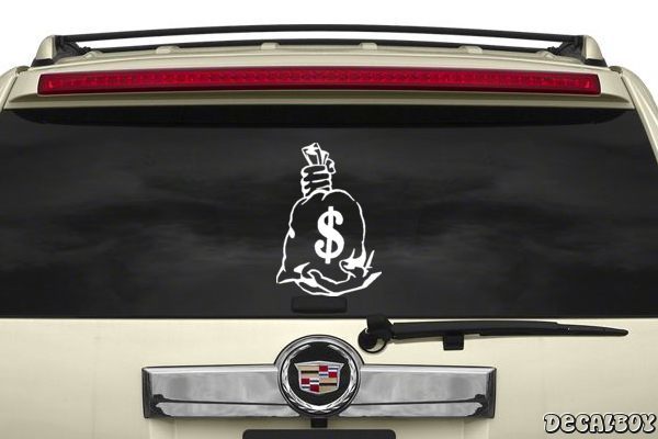  Pink Money Sticker Vinyl Waterproof Sticker Decal Car Laptop  Wall Window Bumper Sticker 5