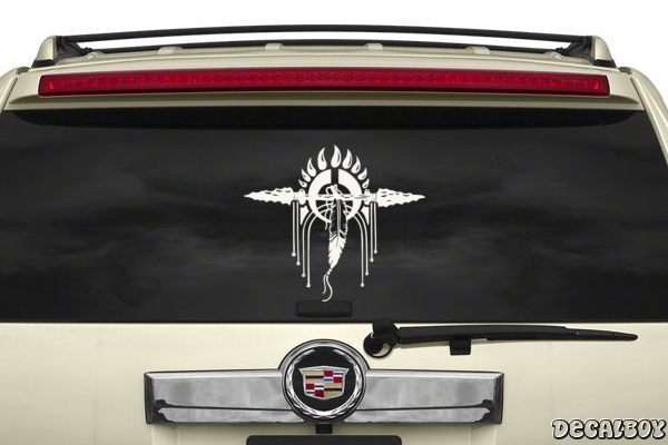 Native American Indian Peace Pipe Decal Car or Truck Window Laptop Decal  Sticker