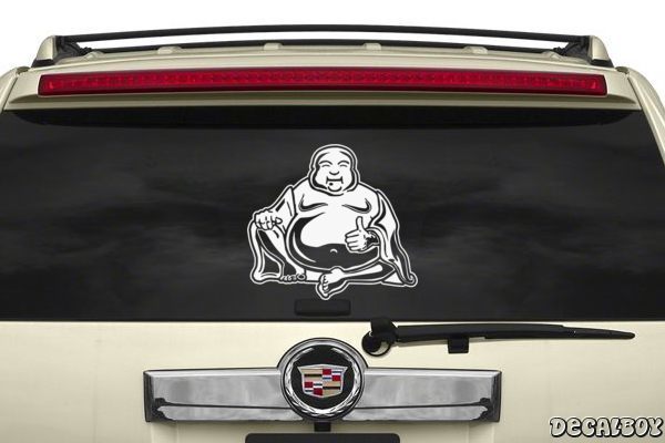 Truck Car Buddha wall sticker Decal Joga Laptop Cornhole Choose your size 