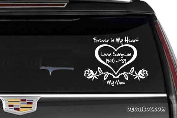 decal custom memorial