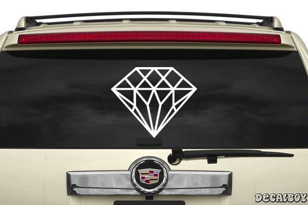 VRS Diamond CUSTOM INITIAL M DIAMANTE JEWEL STONE Metal CAR Decal Wall Sticker 