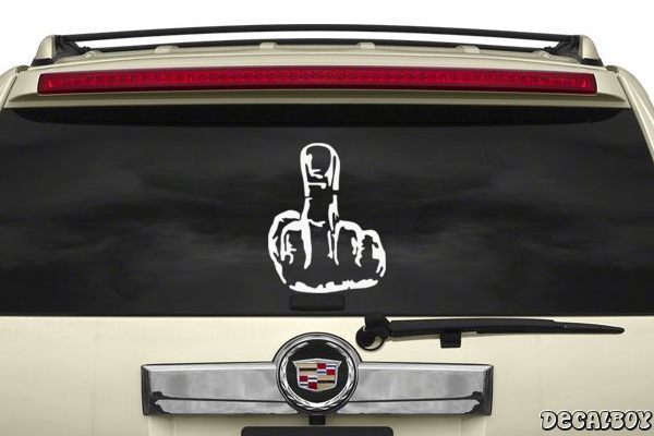 Decal Give Em The Finger
