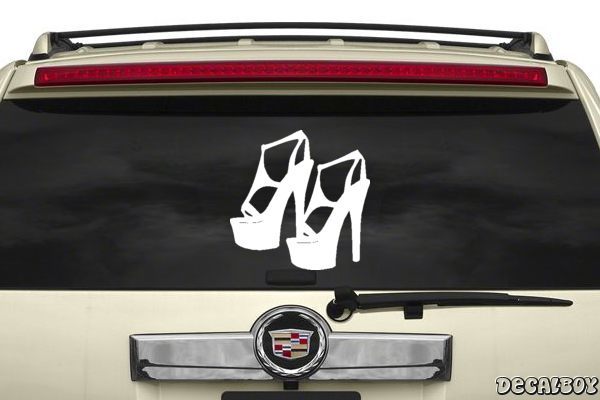 Decal High Heels Shoes