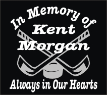 Memorial Hockey player decal