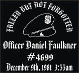 FALLEN BUT NOT FORGOTTEN decal/sticker for Police officer